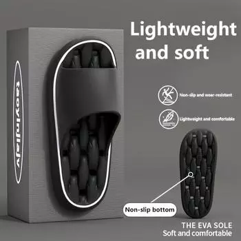 Тапочки из ЭВА, легкие, мягкие, нескользящая подошва, быстросохнущие, удобные, подходят для использования дома и в ванной, подходят для всех сезонов. Тапочки без застежек 36-37 розовый