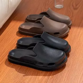 Тапочки из ЭВА, лето 2024 года, мягкая подошва, наступающая на дерьмо, ощущение дома, легкая нескользящая мода, простая сумка, перетаскивание головы 36-37 [Recommended foot length 22cm]