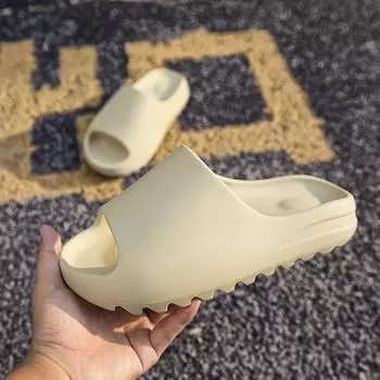 Тапочки из ЭВА, модная одежда для улицы, дома, на толстой подошве, нескользящие, классные тапочки, мужская обувь 36-37