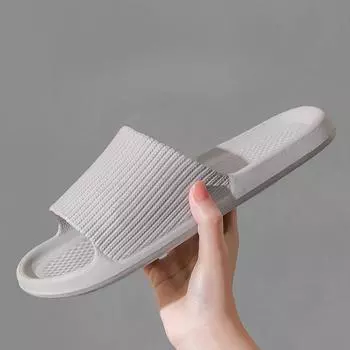 Тапочки из ЭВА на толстой подошве для домашнего использования, подходят мужчинам и женщинам летом, с дизайном и материалом, устойчивым к запахам, идеально подходят для использования в помещении. 36-37 розовый