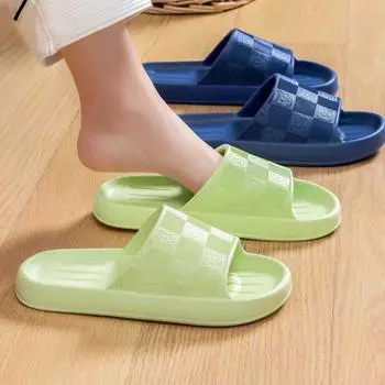 Тапочки из ЭВА на толстой подошве для домашнего использования, подходят мужчинам и женщинам летом, имеют противоскользящий дизайн и не имеют запаха, идеально подходят для использования в помещении. 36-37 белый