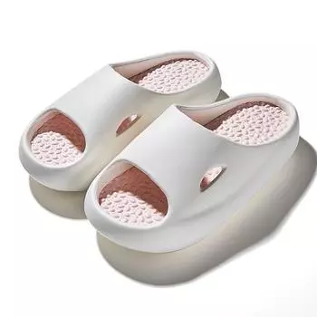Тапочки из ЭВА женские сандалии домашние тапочки летние шлепанцы мужские сандалии на платформе ванная комната противоскользящая обувь 36-37 белый