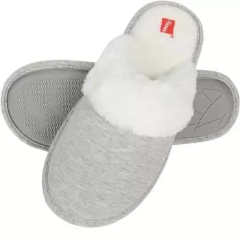 Тапочки из латекса и хлопка с мягкой подошвой, приятные для кожи, для осени и зимы, впитывающие пот, теплые, нескользящие, для дома 36-37 красный