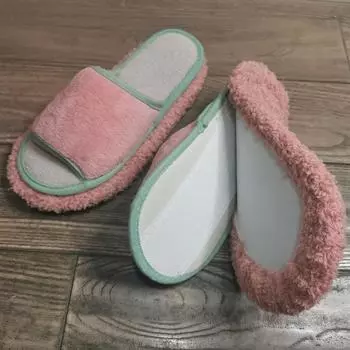 Тапочки из микрофибры, однотонные, простые, легко моющиеся, для мытья полов, подметания, мытья деревянных полов, плитки, ленивые тапочки 2pcs