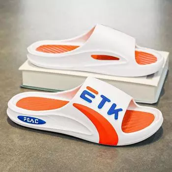 Тапочки Jinjiang мужские новые тапочки из ЭВА, верхняя одежда, бытовые мужские тапочки с мягкой подошвой, наступающие на дерьмо, тапочки 40-41