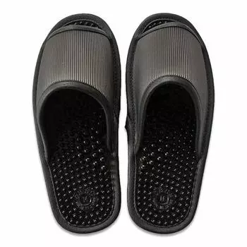 Тапочки Kobo от Leille Health Sandals Размер M и выше Сделано в Японии Точки давления на стопу Черный [Hakihaki - CREO] приблизительно. 24.5см чёрный
