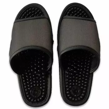 Тапочки Kobo от Reule Health 3L Up to Made in Foot Pressure Black [Hakihaki - CREO] Сандалии, размер, приблизительный. 28,5 см, Jumbo, Япония, Очки, чёрный