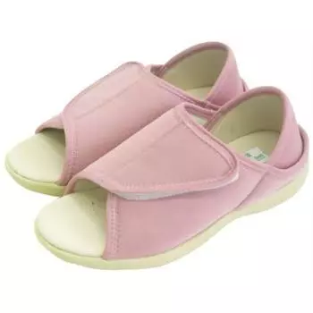 Тапочки комнатные туфли на каблуке носок розовые большие [Kobesu] (Открытый Тип) розовый