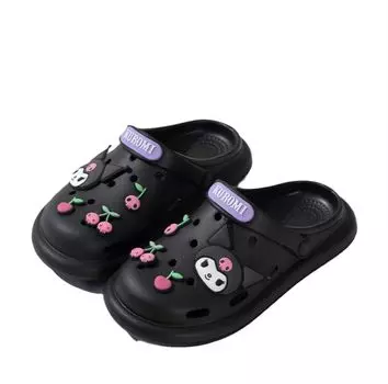 Тапочки Kuromi Hello Kitty Cinnamoroll, комнатная обувь, летний туалет, тихие, детские, женские, милые, стильные, унисекс, гостевые, для домашнего использования Kuromi