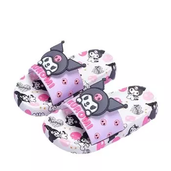 Тапочки Kuromi My Melody Сандалии Детские Детские Туфли Тапочки Комнатная Обувь Туалет Для Дома Амфибийные Тихие Девочки Мальчики Персонаж Милые Стильные 16 [UNIME]