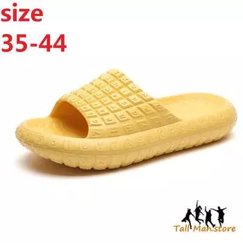 Тапочки Letter Summer Women Толстая подошва Увеличенный Нескользящий Высокий каблук Клавиатура Платформа Отверстие Туфли Пляжная Обувь 35