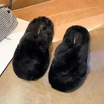 Тапочки Mao Mao женская одежда 2024 новая корейская версия ins tide shoes осень и зима толстая подошва хлопковые тапочки весна и лето tide 35 хаки