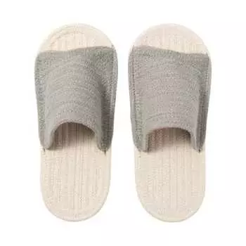 Тапочки MUJI экрю x серый средний