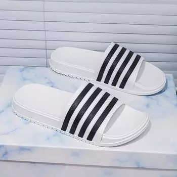 Тапочки мужские и женские банные тапочки, верхняя одежда бытовые мужские мягкие тапочки для дома прохладные тапочки 36 чёрный