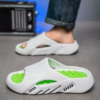 Тапочки мужские и женские летняя одежда 2025 новые пляжные сандалии домашние домашние высококачественные вьетнамские тапочки 36-37