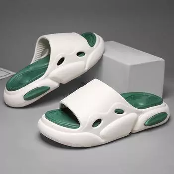 Тапочки мужские и женские новые тапочки из ЭВА на заказ верхняя одежда толстая подошва бытовые мужские тапочки тапочки 36-37 чёрный