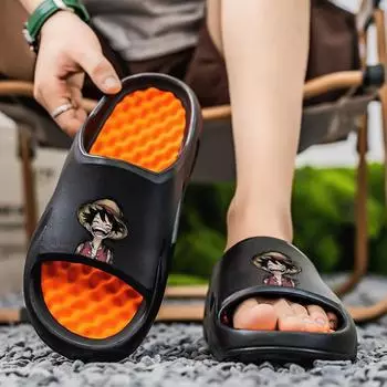 Тапочки мужские и женские тапочки из ЭВА верхняя одежда бытовые мужские наступающие на дерьмо высококачественные классные тапочки тапочки 36-37