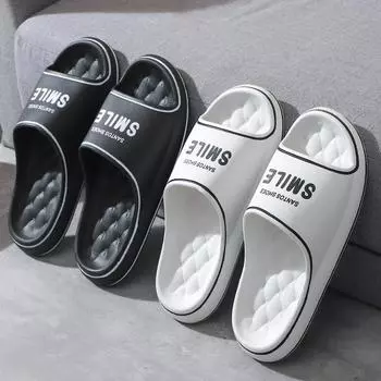 Тапочки мужские летние сандалии домашняя ванная домашняя пара ванная комната нескользящая одежда сандалии тапочки Ms. Верхняя одежда 44-45 белый