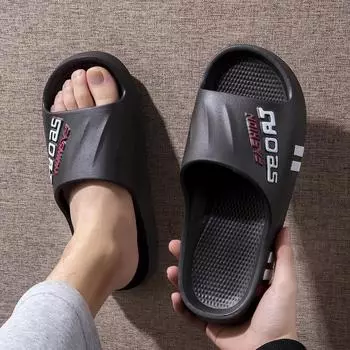 Тапочки мужские летние уличные, домашние, для ванной, для ванной, против запаха, противоскользящие, большого размера, спортивные сандалии, швабра, мужские модели 40-41 белый