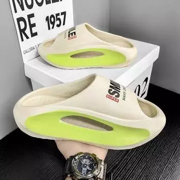 Тапочки мужские на мягкой подошве, удобные мужские, универсальные женские пляжные тапочки, тапочки из ЭВА, хозяйственные сандалии 36-37