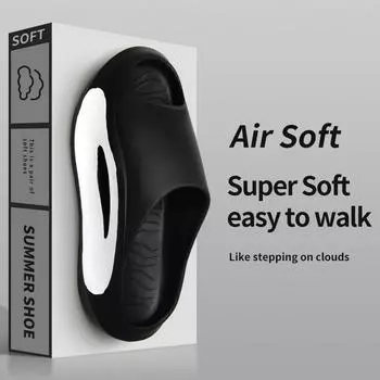 Тапочки мужские на толстой подошве нескользящие летние для ванной комнаты и душа сандалии Eva 36-37 белый