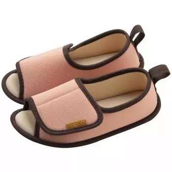 Тапочки Nippon Room Shoes Racco M Pink Plain Heel Pouch, ручная стирка, легкие, удобные, поддержка ходьбы 310034 23-24 см