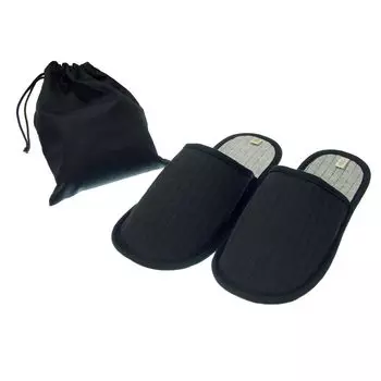 Тапочки Nippon Slippers Портативные легкие тапочки Packable Black Compact Storage Washable Lightweight 006021 23.5-25 см