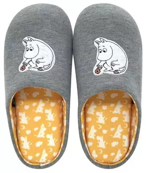 Тапочки Nippon Slippers Тапочки Moomin Room Shoes Moomin Grey 270265 22-24 см