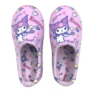 Тапочки Nippon Slippers Тапочки Sanrio Kuromi Room Shoes Фиолетовые мягкие 260347 22-24 см