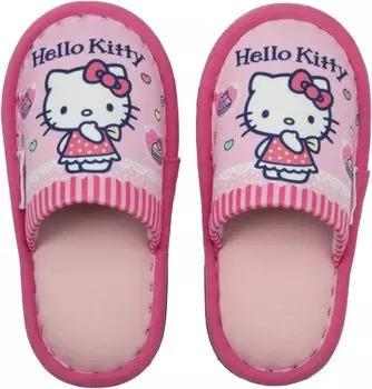 Тапочки Nippon Тапочки Sanrio Hello Kitty Уличные сшитые подарочные тапочки Симпатичные комнатные туфли Портативные тапочки Стильные тапочки Домашняя обувь Обувь Розовые см
