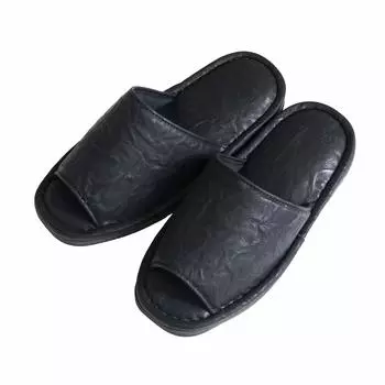 Тапочки OKA из японской кожи премиум-класса, размер M, черные, для размера ноги до 4548622995121 (Шикарный примерно. 25см)