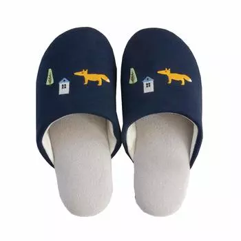 Тапочки OKA Tocot моющиеся размер M темно-синие (Нордик Фокс)