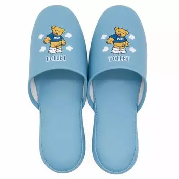 Тапочки Okumura для унитаза Bear Toilet M Blue AAAM6901BL Легко чистить в стиле ретро и мило