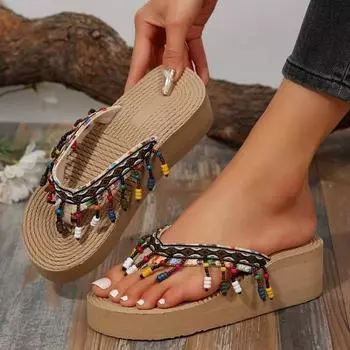 Тапочки, повседневная обувь, шлепанцы, женские туфли на каблуке, сланцы, женские пляжные прозрачные шлепанцы, низкие шлепанцы, роскошные высокие сабо на плоской подошве с блестками 36