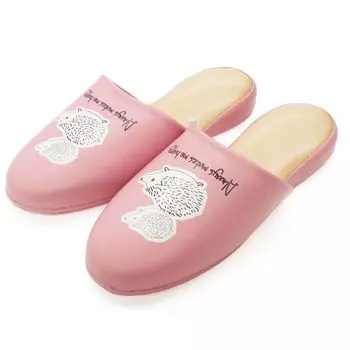 Тапочки розовые свободного размера [Okumura]