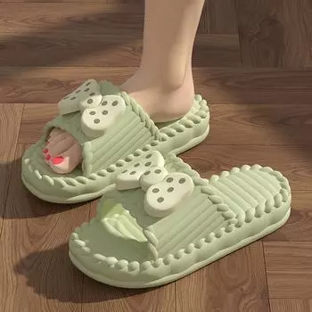 Тапочки с ощущением наступания на какашки, летний дом, толстая подошва для использования в помещении, бытовая ванная комната, противоскользящие, классные тапочки для ношения на открытом воздухе 36-37