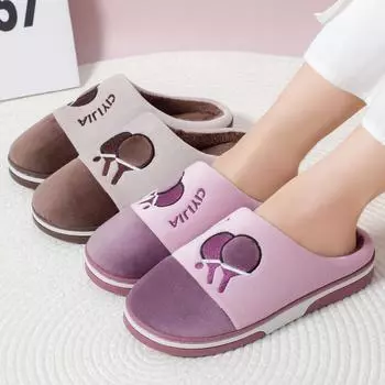 Тапочки с утолщенной и плюшевой подкладкой 38-39 розовый