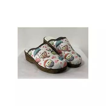 Тапочки Sabo на деревянной подошве совы