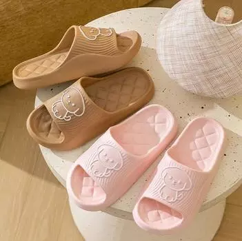 Тапочки Сандалии и тапочки Женские домашние Мягкие нескользящие Тапочки с изображением собак Тапочки с изображением мультфильмов Мужские летние тапочки 36-37 белый