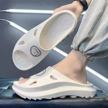 Тапочки Sky домашние модные мужские нескользящие высокого качества 2024 новые парные сандалии большого размера с толстой подошвой женские 36-37