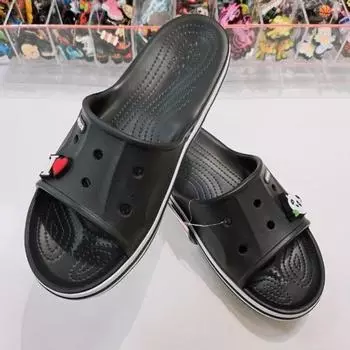 Тапочки-слайдеры Crocs Hc04 Bayaband черного цвета унисекс BLACK/M4W6 (230)