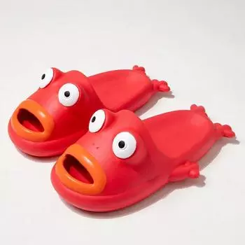 Тапочки Wacky Frog для пары, повседневная пляжная обувь с рисунком, женские шлепанцы, летние тапочки с открытым носком, сандалии, домашние шлепанцы, обувь 36-37 зелёный