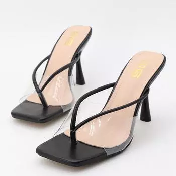 Тапочки женские летние 2024 г. сексуальные стриптизерши на высоком каблуке 10 см дизайнерские шлепанцы сине-зеленые каблуки шлепанцы мюли туфли для вечеринок размер 42 36 королевский синий