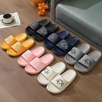 Тапочки женские, летние, с милым рисунком, можно носить на улице, в помещении, в ванной, для купания, нескользящие сандалии для пар, мужские 36-37