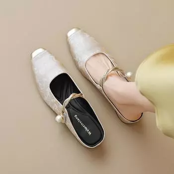 Тапочки Женские летние тапочки 34 абрикосовый