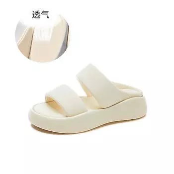 Тапочки женские с пленкой на присосках, лето 2025, новые женские пляжные тапочки Cloud, женские повседневные сандалии, женская верхняя одежда, половина 35