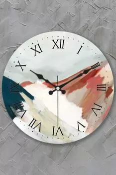 Tappeto Bombe Настенные часы из настоящего стекла с бесшумным механизмом 36 см Pds-36