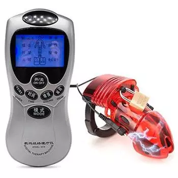 TARATI Пенис Верность Пояс Замок Верности Электрошок Верность Устройство Сдерживание Устройство Сдерживание Пениса Сдерживание Устройство для Мужчин SM Play Секс Игрушка 1