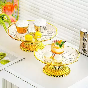 Тарелка для десерта кекса, кухонный лоток для хранения с подставкой, современный настольный органайзер для сервировки Medium