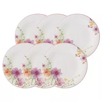 Тарелка для десертов Villeroy & Boch Mariefleur Basic 21 см, набор из 6 шт.